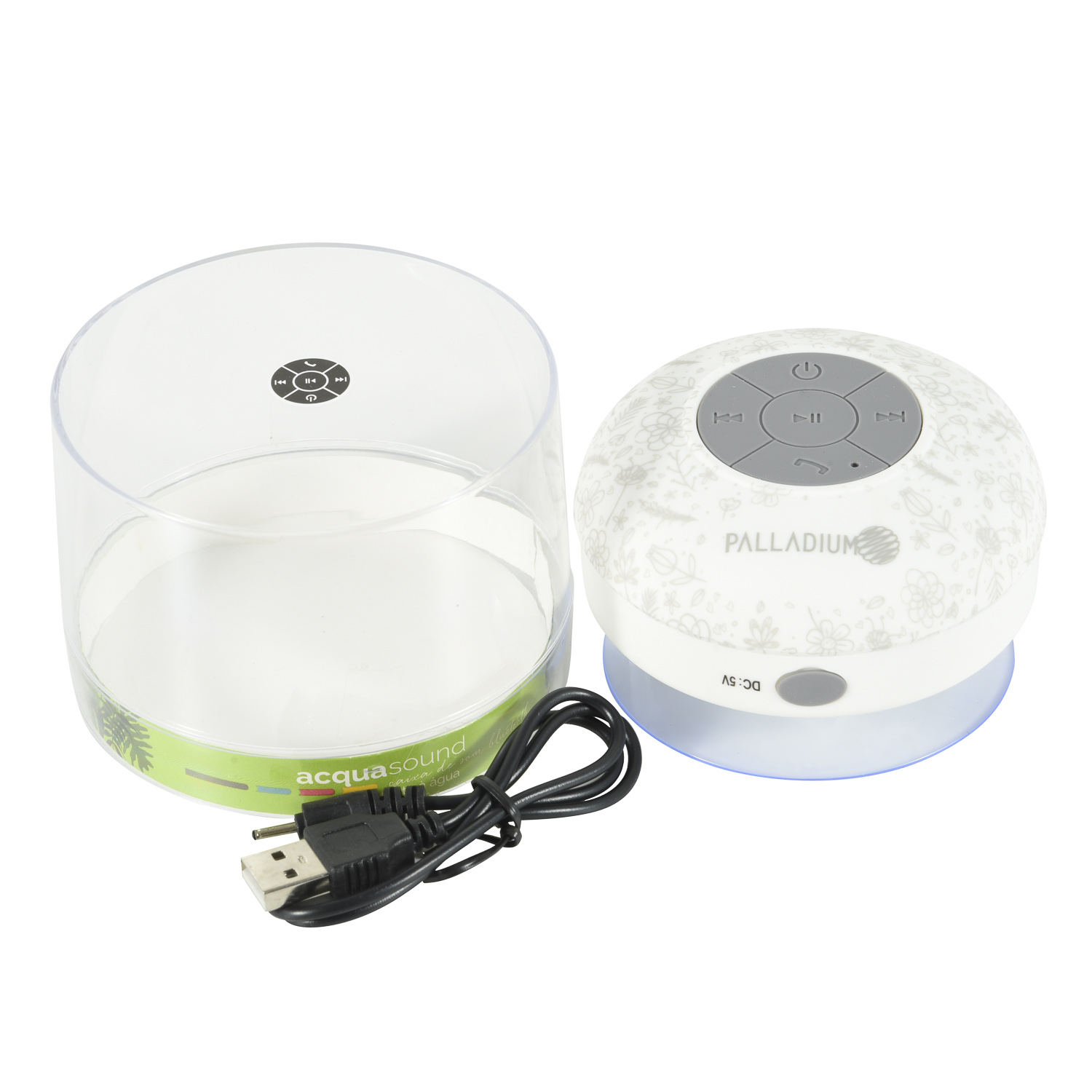 Waterproof Bluetooth Speaker for Shower with Suction Cup
